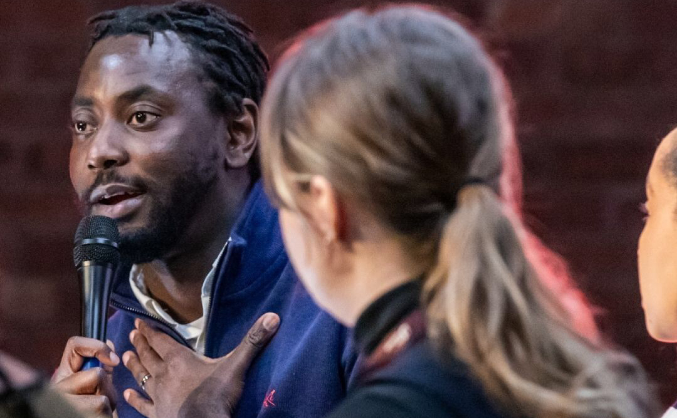 Akinwale on stage at Be United Creative Partnerships Conference 2026